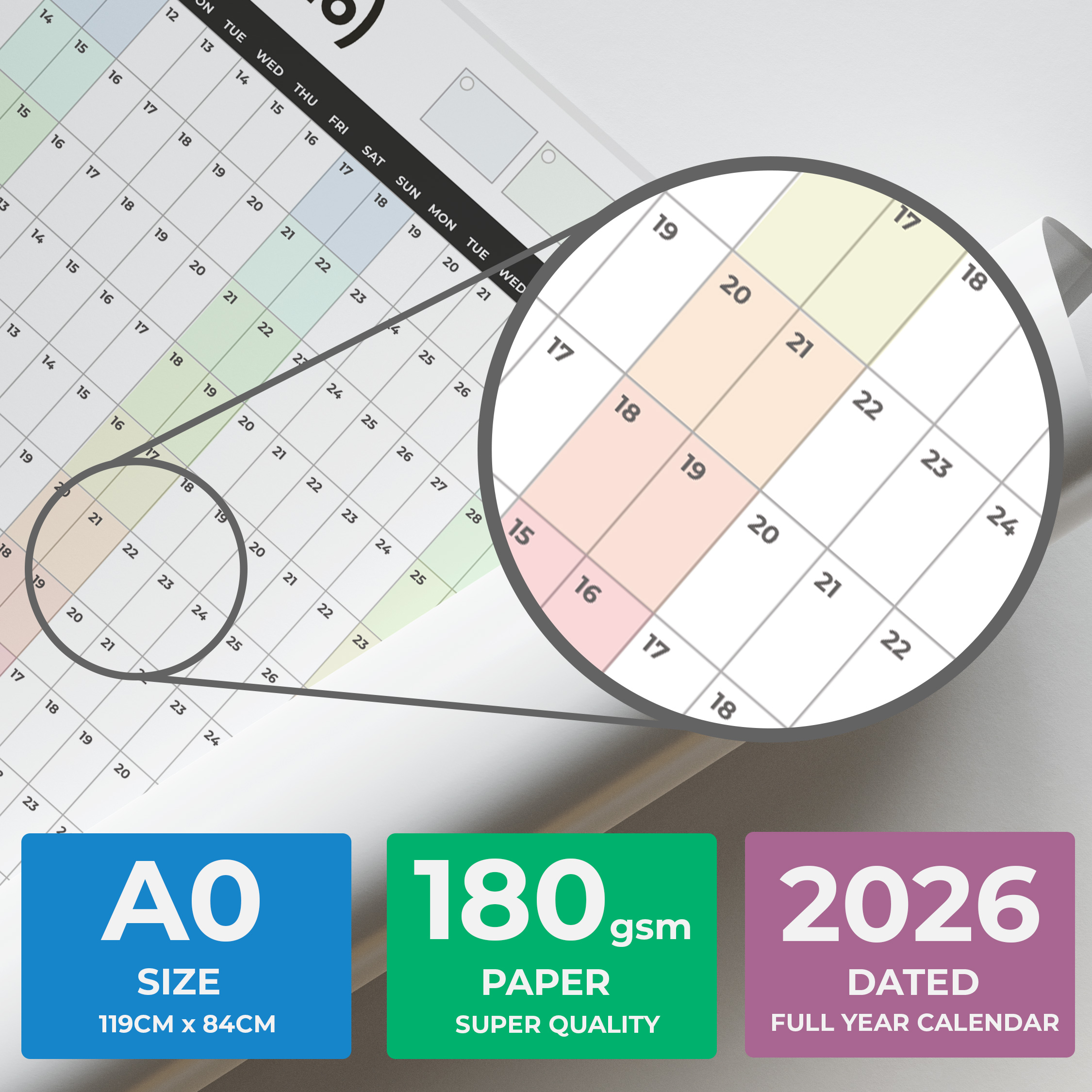 2026 dated A0 large wall planner 180gsm paper 2026 dated 2026 dated A0 large wall planner 180gsm paper 2026 dated