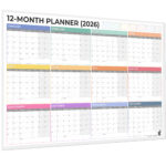 SwankyBear A0 Pastel Wall planner High quality paper 2026 print